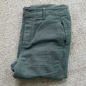 Outerknown Green Moleskin Pants 32